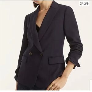 J Crew Lady blazer in four-season stretch BA488 Size 8 Navy NWT